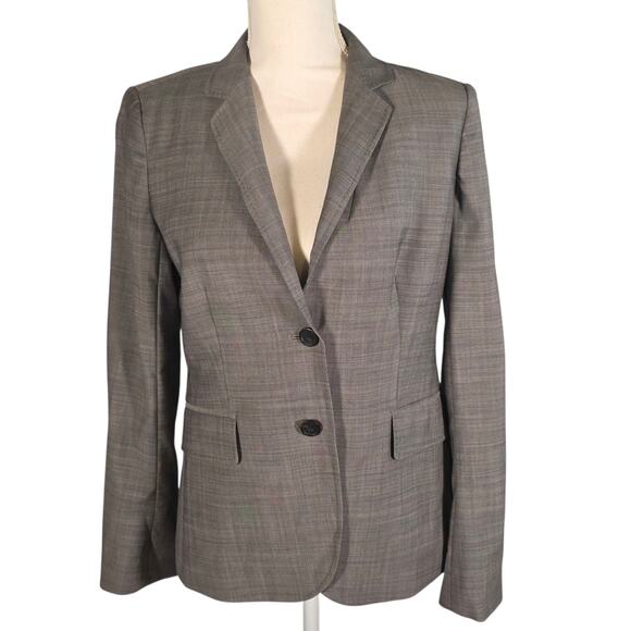 J. Crew Jackets & Blazers - J.Crew Wool Blazer • Women’s 6 • Gray • Lined Two-Button Career Jacket
